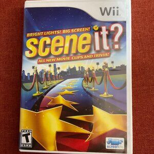🔌5/$25 - Wii - Scene It - Bright Lights! Big Screen! Game